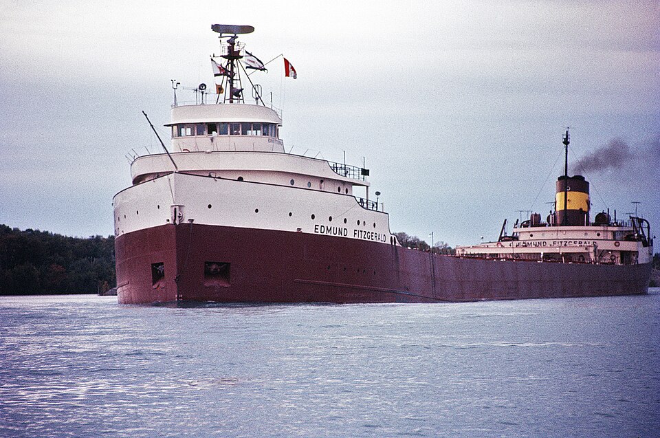 The Edmund Fitzgerald underway in 1971
