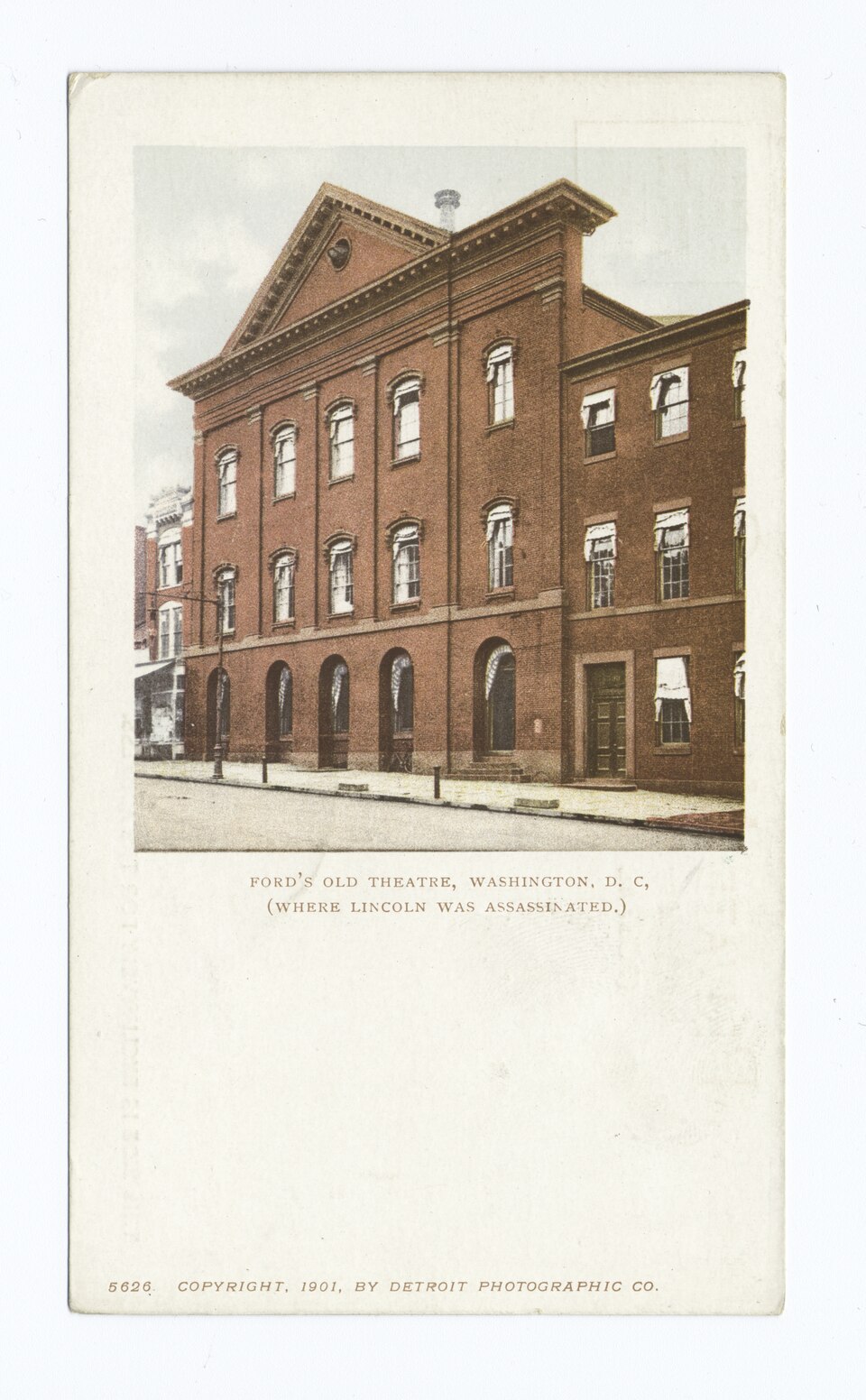Ford’s Old Theatre in Washington, in a postcard image from about 1901–1902.
