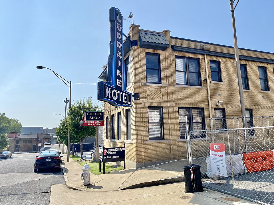 The Lorraine Hotel in Memphis, now part of the National Civil Rights Museum.