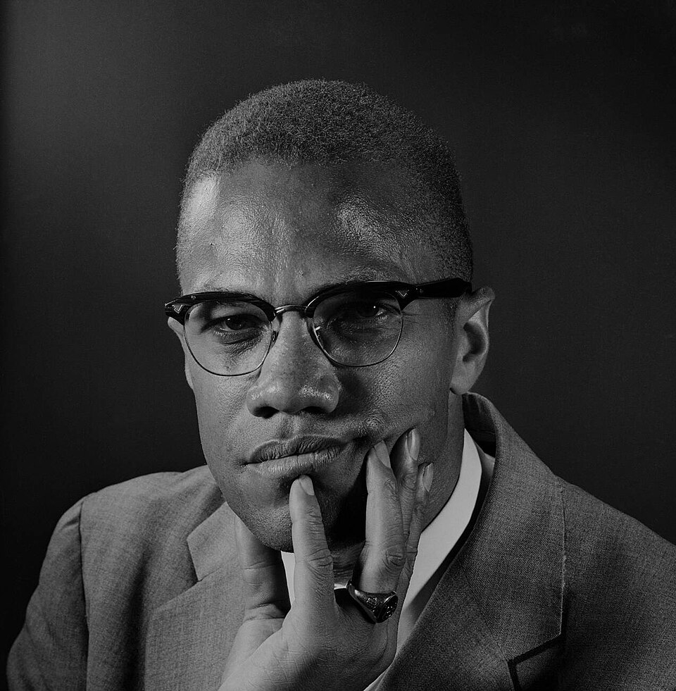 Malcolm X in an Associated Press photograph from 1964.
