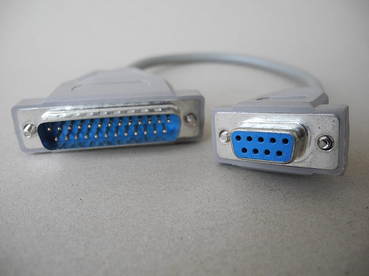 Photograph of RS-232 DB-25 Null-Modem Cable
