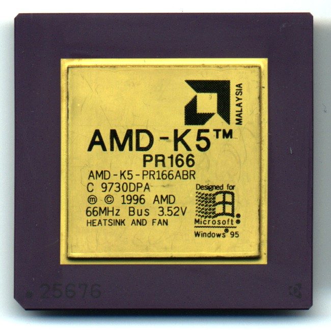 Photograph of AMD-K5 PR166