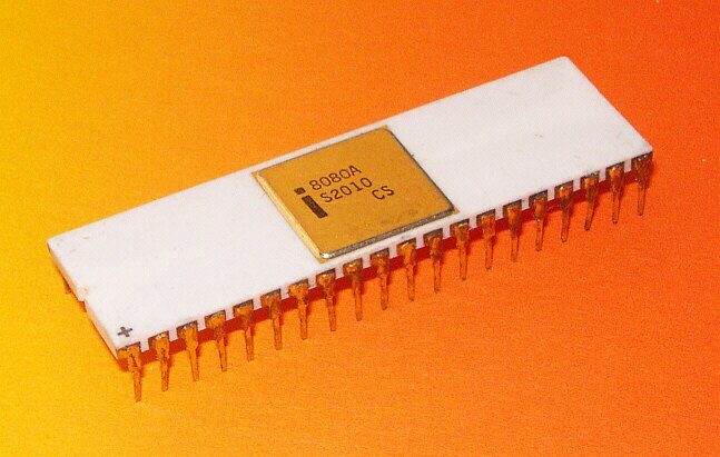 Photograph of Intel 8080A