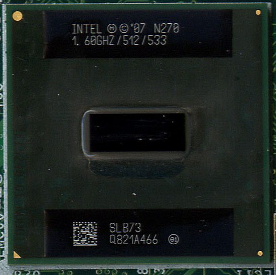 Photograph of Intel Atom N270