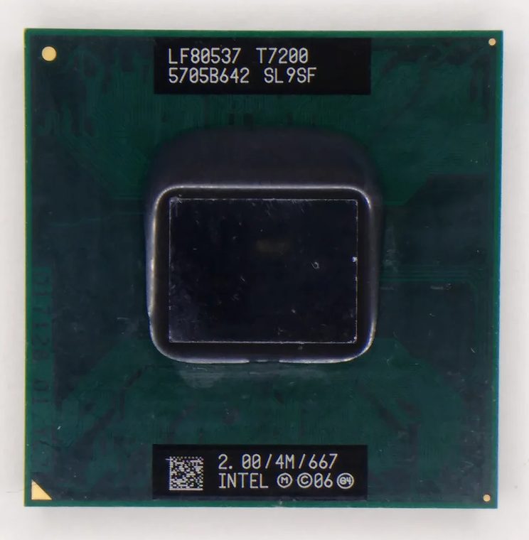 Photograph of Intel Core 2 Duo T7200