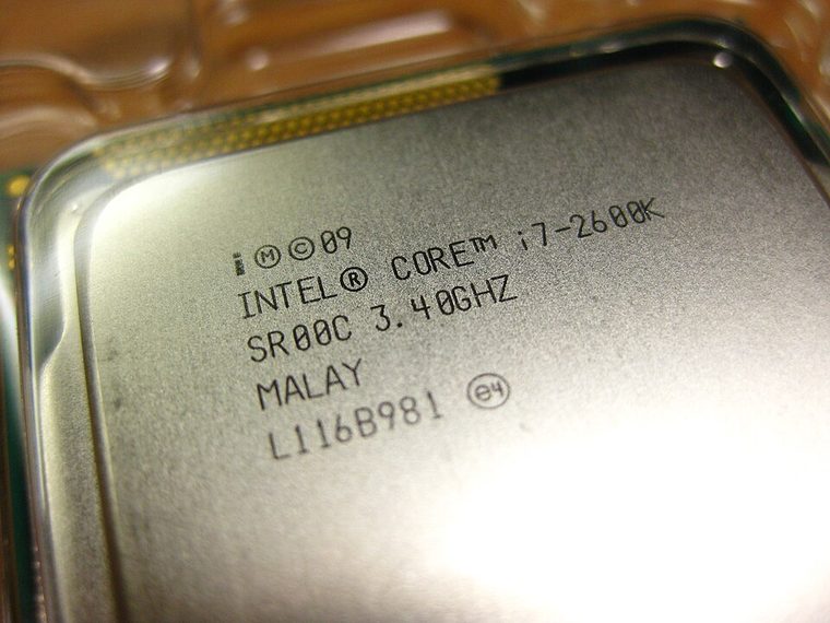 Photograph of Intel Core i7-2600K