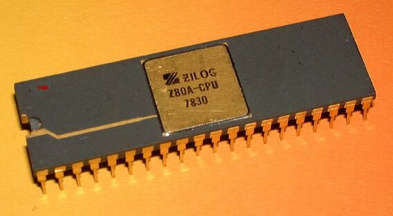 Photograph of Zilog Z80A (4 MHz)