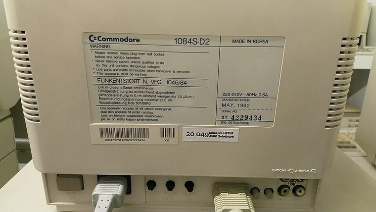 Photograph of Commodore 1084S-D2 PAL Monitor