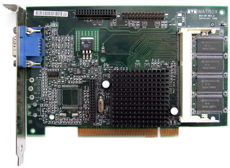Photograph of Matrox Millennium G200 8 MB PCI