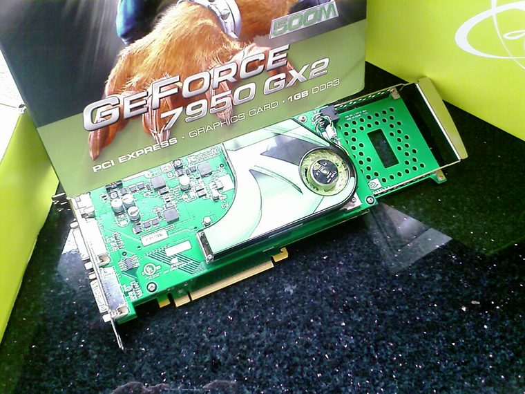 Photograph of NVIDIA GeForce 7950 GX2 1 GB dual-GPU