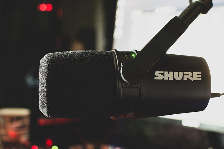 Photograph of Shure MV7 Podcast Microphone