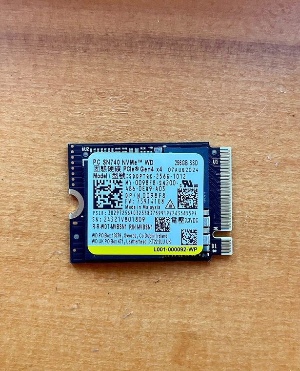 Photograph of WD PC SN740 2 TB